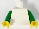 Part No: 973c020  Name: Torso Plain / Green Arms / Yellow Hands