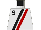 Lot ID: 401392936  Part No: 973p14  Name: Torso Town with Letter S and Black and Red Stripes Pattern