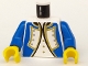 Part No: 973p3rc01  Name: Torso Imperial Governor / Admiral Blue Uniform Jacket with Black and Gold Trim and Silver Buttons over Shirt with Buttons Pattern / Blue Arms / Yellow Hands