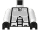 Part No: 973p63c02  Name: Torso Space Robot Pattern (Exploriens) / White Arms / Black Hands