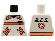 Lot ID: 357020591  Part No: 973p8b  Name: Torso Res-Q Orange Stripes, Pockets, Back Logo Pattern