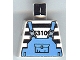 Lot ID: 210072079  Part No: 973pb0055  Name: Torso Jail Stripes with Medium Blue Overalls Pattern