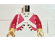 Lot ID: 390058136  Part No: 973pb0206c01  Name: Torso Imperial Soldier Red Uniform Jacket with Black and Gold Trim over Shirt with Buttons, Crossbelts with Silver Diamond Clasp Pattern (Redcoat) / Red Arms / Yellow Hands