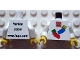 Lot ID: 243136521  Part No: 973pb0507c01  Name: Torso LEGO World Denmark 2009 Pattern / White Arms / Yellow Hands