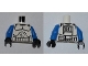 Part No: 973pb0510c02  Name: Torso SW Armor Clone Trooper Pattern (Clone Wars) / Blue Arms / Black Hands