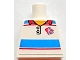 Part No: 973pb1160  Name: Torso Polo Shirt with Red and Blue Stripes and Team GB Logo Pattern