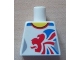 Lot ID: 364120213  Part No: 973pb1166  Name: Torso Gymnast Leotard with Large Red and Blue Team GB Logo Pattern