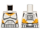 Part No: 973pb1266  Name: Torso SW Armor Clone Trooper with Bright Light Orange Markings Pattern
