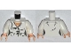 Part No: 973pb1396c01  Name: Torso Female Suit Jacket with 2 Pockets, Buttons and Gold Necklace Pattern / White Arms / Light Nougat Hands