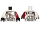 Part No: 973pb1594c01  Name: Torso SW Armor Clone Trooper with Dark Red Center Emblem, Gray Vertical and Diagonal Belts Pattern / Dark Red Arm Left / White Arm Right / Black Hands