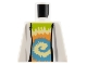 Lot ID: 385806084  Part No: 973pb1607  Name: Torso Robe Open over Tie Dyed Shirt Pattern