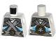 Lot ID: 373567331  Part No: 973pb1753  Name: Torso Ninjago Shoulder Armor with Silver Belts and Ice Power Emblem Pattern