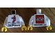 Part No: 973pb1936c01  Name: Torso LEGO World Denmark 2015 and Number 7 Pattern / White Arms / Yellow Hands