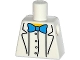 Part No: 973pb2000  Name: Torso Simpsons Lab Coat with Blue Bow Tie Pattern