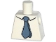 Part No: 973pb2001  Name: Torso Simpsons Shirt with Collar, Sand Blue Tie Pattern
