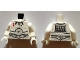 Part No: 973pb2414c01  Name: Torso SW K-3PO 2 Red Dots Detailed Pattern / White Arms / White Hands