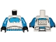 Part No: 973pb3360c01  Name: Torso SW Armor Imperial Transport Pilot Pattern / Blue Arms / Black Hands