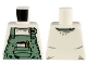 Part No: 973pb3709  Name: Torso Sand Green Apron, Dark Green Splotches, Pen and Pad in Pocket Pattern