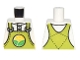 Part No: 973pb4738 Name: Torso Lime Overalls with Bright Green Hills and Yellow Sun over Shirt Pattern Part No: 973pb4738 Name: Torso Lime Overalls with Bright Green Hills and Yellow Sun over Shirt Pattern