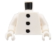 Part No: 973pb4863c01  Name: Torso with 3 Black Buttons Pattern / White Arms / White Hands