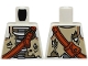 Part No: 973pb5154 Name: Torso Skeleton Pirate, Tan and Dark Tan Tattered Vest and Dark Orange Shoulder Belt with Bag Pattern (BAM) Part No: 973pb5154 Name: Torso Skeleton Pirate, Tan and Dark Tan Tattered Vest and Dark Orange Shoulder Belt with Bag Pattern (BAM)