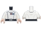 Part No: 973pb6337c01  Name: Torso SW Imperial Officer 23, Black Belt with Silver Buckle and Dot, Blue and Red Rank Badge, Folds on Back Pattern (Colonel Wullf Yularen) / White Arms / Light Nougat Hands