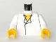 Part No: 973ps4c01  Name: Torso SW Shirt Open Collar, Yellow Chest Pattern (Han Solo) / White Arms / Yellow Hands