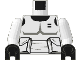 Lot ID: 400340858  Part No: 973psec01  Name: Torso SW Armor Scout Trooper Pattern (Dark Gray Accents) / White Arms / Black Hands