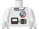 Lot ID: 332352145  Part No: 973px113c01  Name: Torso Launch Command Logo, Gray Equipment Pattern / White Arms / White Hands