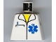 Part No: 973px168  Name: Torso Hospital EMT Star of Life, Open Collar, Pocket Pen Pattern