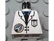 Lot ID: 142940850  Part No: 973px24  Name: Torso Space Port Logo Lab Coat, Tie and Pocket Pattern
