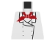 Lot ID: 392405950  Part No: 973px3  Name: Torso Chef with 6 Buttons, Short Red Neckerchief Pattern