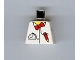 Lot ID: 193479646  Part No: 973px91  Name: Torso Time Cruisers Red Bow Tie, Pencil and Pocket Watch Pattern
