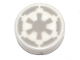 Part No: 98138pb086  Name: Tile, Round 1 x 1 with Light Bluish Gray SW Imperial Logo Pattern