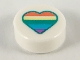 Part No: 98138pb139  Name: Tile, Round 1 x 1 with Heart with Pastel Rainbow Stripes Pattern