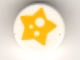 Lot ID: 326630739  Part No: 98138pb197  Name: Tile, Round 1 x 1 with Yellow Star with White Spots Pattern