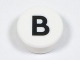 Part No: 98138pb212  Name: Tile, Round 1 x 1 with Black Capital Letter B Pattern