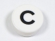 Part No: 98138pb213  Name: Tile, Round 1 x 1 with Black Capital Letter C Pattern