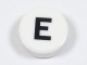 Part No: 98138pb215  Name: Tile, Round 1 x 1 with Black Capital Letter E Pattern