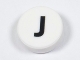 Part No: 98138pb220  Name: Tile, Round 1 x 1 with Black Capital Letter J Pattern