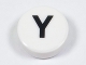 Part No: 98138pb234  Name: Tile, Round 1 x 1 with Black Capital Letter Y Pattern