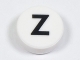 Part No: 98138pb235  Name: Tile, Round 1 x 1 with Black Capital Letter Z Pattern