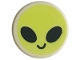 Part No: 98138pb270  Name: Tile, Round 1 x 1 with Emoji, Yellowish Green Alien Face, and Black Oval Eyes and Smile Pattern