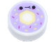 Part No: 98138pb275  Name: Tile, Round 1 x 1 with Donut / Doughnut with Lavender Frosting, Sprinkles, and Black Eyes and Mouth Pattern