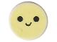 Part No: 98138pb279  Name: Tile, Round 1 x 1 with Emoji, Bright Light Yellow Happy Face, and Black Eyes and Smile Pattern