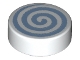 Part No: 98138pb290  Name: Tile, Round 1 x 1 with Bright Light Blue Spiral Pattern
