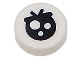 Part No: 98138pb296  Name: Tile, Round 1 x 1 with Black Circle Eye with White Spots and Partially Closed Straight Eyelid with Eyelashes Pattern