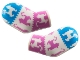 Part No: 981982pb390  Name: Arm, (Matching Left and Right) Pair with Cats on Dark Azure and Dark Pink Panels Pattern