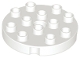 Part No: 98222  Name: Duplo, Plate Round 4 x 4 with Hole with Locking Ridges