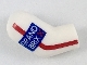 Lot ID: 356198526  Part No: 982pb178  Name: Arm, Right with Red Stripe and 'GRAND BRIX' Pattern